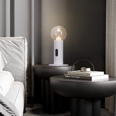 Nova Luce Chronos - lampe à poser - Ø 15 x 30 cm - 11W dimmable LED inclus - blanc