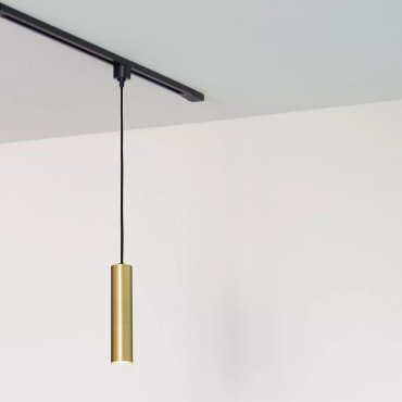 Lucide Track Floris Lampe suspendue - Système de rail monophasé - Ø 5,6 x 155 cm - or