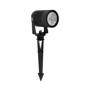 Nova Luce Stake - spot de sol sur piquet - 6,5 x 11 x 35 cm - 10W LED inclus - IP65 - noir