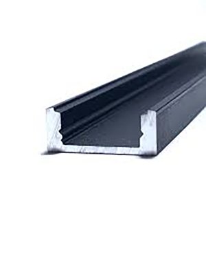 Profil LED - 1,7 x 0,7 cm - noir