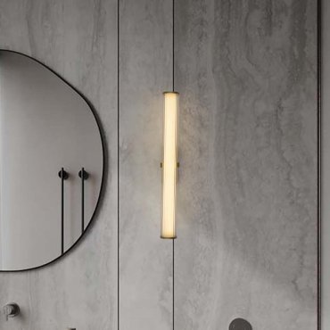 Nova Luce Hedula - applique murale - 63 x 12 x 8,2 cm - 23W LED inclus - IP44 - or sablé