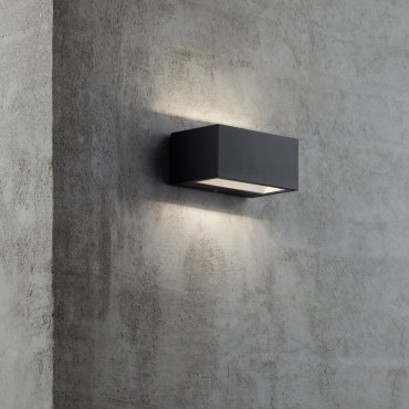 Nordlux Nene - applique murale extérieure - 14 x 6,4 cm - 6W LED inclus - IP54 - noir