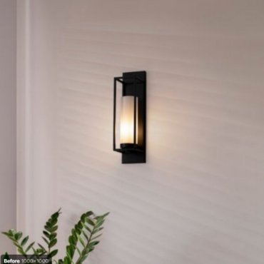Nova Luce Juliet - applique murale - 13 x 14,7 x 63 cm - noir