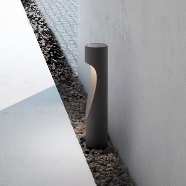 Nova Luce Nodino - lampe de jardin - Ø 18 x 50 cm - 6W LED inclus - IP65 - gris