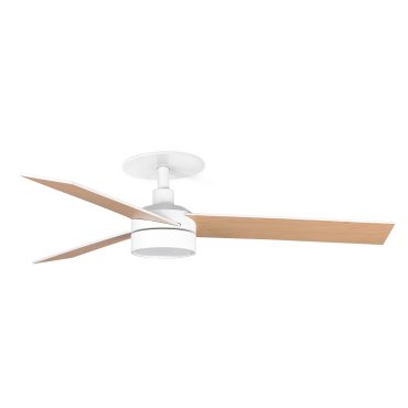 Faro Rudder S - ventilateur de plafond avec lumière et rosace encastrée - Ø 132 cm - blanc mat
