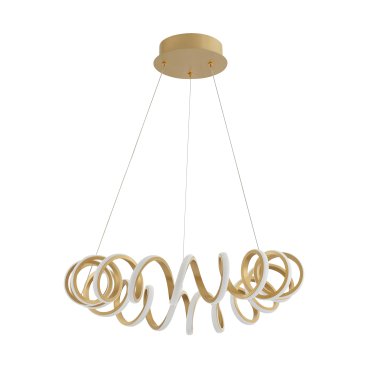 Nova Luce Zinia - lampe suspendue - Ø 60 x 150 cm - 45W LED inclus - sand gold