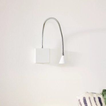 Lucide Buddy - applique murale - 8 x 8 x 60 cm - 3W LED inclus - blanc