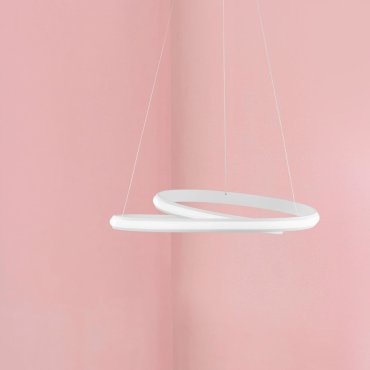 Nova Luce Malvi - lampe suspendue - Ø 55 x 120 cm - 32W LED inclus - blanc sable