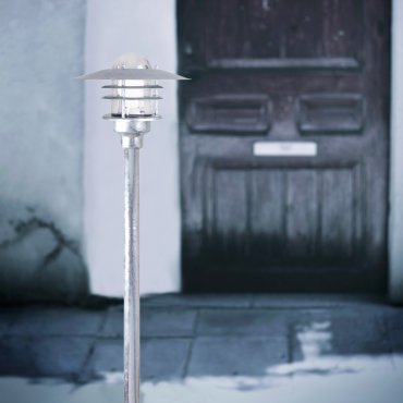 Nordlux Agger - lampe de jardin - Ø 26 x 83 cm - IP54 - acier galvanisé
