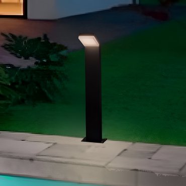 Nova Luce Farge - lampe de jardin - 16,5 x 76 x 10 cm - 12W LED inclus - IP65 - anthracite foncé