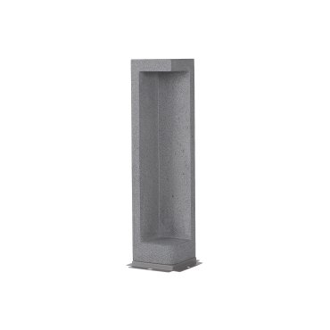 Nova Luce Grante - lampe de jardin - 12 x 12 x 53 cm - 5W LED inclus - IP65 - gris