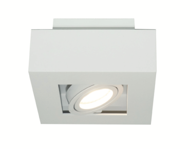 Artdelight Bosco - spot en saillie 1L - 14 x 14 x 8,6 cm - blanc