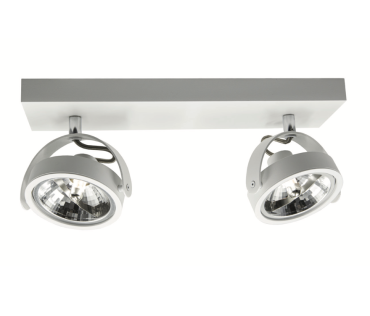 Artdelight Wajer - spot en saillie 2L - 40 x 12 x 14 - 2 x 3,5W LED dimmable inclus - blanc