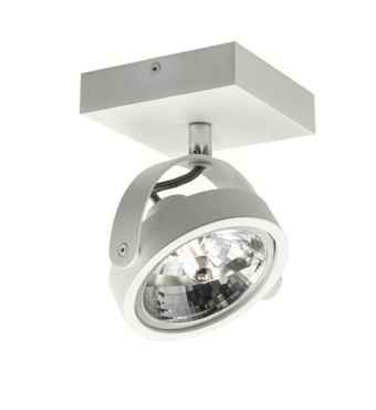 Artdelight Wajer - spot en saillie - 12 x 12 x 14 cm - 3,5W LED dimmable inclus - blanc