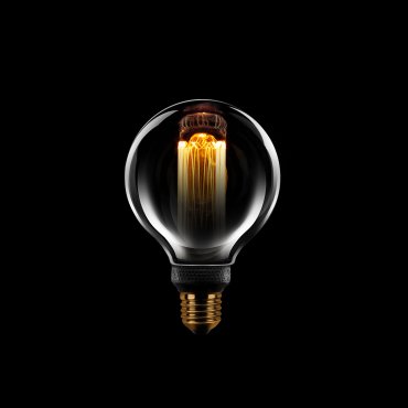 ETH Globe LED Filament - Ø 8 cm - E27 - 3 niveaux de gradation - 5W - 2000K - fumé et transparent