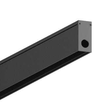 VK Lighting Eiva - système de rail magnétique - profilé de montage - 2,7 x 5,6 cm - dimmable DALI - noir