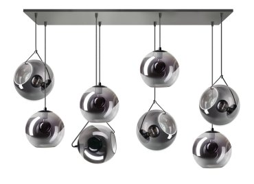 ETH Orb - suspension - 130 x 30 x  200 cm - noir