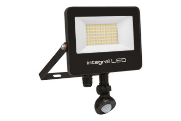Integral LED Super Slim 2 – projecteur avec détecteur de mouvement – 18,5 x 3,9 x 23,3 cm – 30W LED inclus – via Tuya Smart – couleur de lumière réglable - IP67 – noir