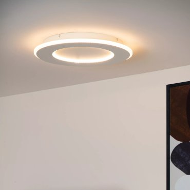 Lucide Axelle - plafonnier - Ø 39,6 x 4,6 cm - 24W LED inclus - 3 StepDim - blanc