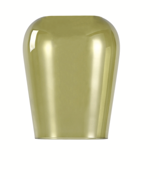 Artdelight Tombo - abat-jour en verre - Ø 12,5 x 15,5 cm - vert clair