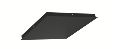 Artdelight Plate - plaque de plafond extensible à 5 lampes - 35 x 35 x 3 cm - noir