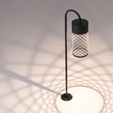 Nova Luce Motley - lampe de jardin - Ø 10 x 70 x 18,5 cm - 9W LED inclus - IP65 - noir sablé