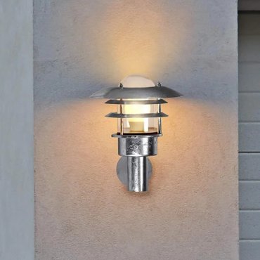 Nordlux Lønstrup 22 Sensor - applique murale extérieure avec détecteur de mouvement - 22 x 26,5 x 26,5 cm - IP44 - acier galvanisé