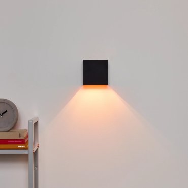 Lucide Xio - applique murale avec angle de faisceau réglable - 9,7 × 9,7 × 9,7 cm - LED dimmable 4W incluse - noir