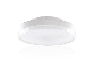 Ampoule LED intégrée - Ø 7,5 x 2,5 cm - GX53 - 5W non-dimmersible - 2700K - blanc