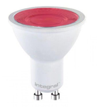 Spot LED intégré - Ø 5 x 5,6 cm - GU10 - 5W non-dimmable - rouge