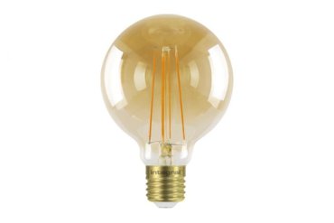 Ampoule LED intégrée - Ø 9,5 x 14 cm - 5W dimmable - 1800K - ambre
