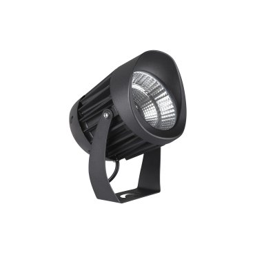 Nova Luce North - spot au sol - Ø 15 x 20,5 cm - 30W LED inclus - IP65 - noir