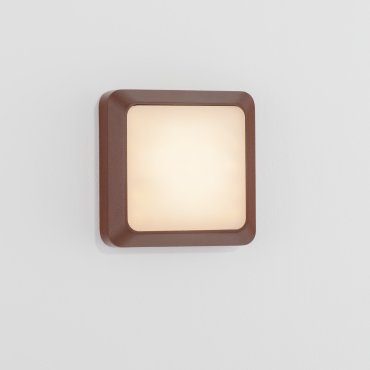 Nova Luce Appia - applique murale extérieure - 12,5 x 12,5 x 3,8 cm - 5W LED inclus - IP54 - corten