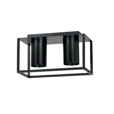Emibig Tiper 2 - plafonnier - 26 x 15 cm - noir