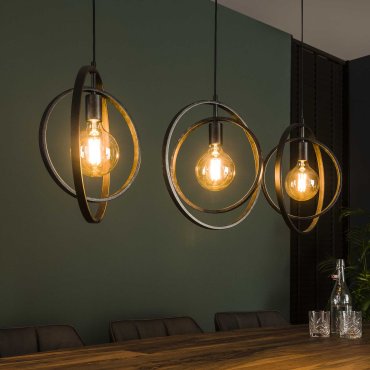 Vico Turn - lampe suspendue - 130 x 30 x 150 cm - anthracite