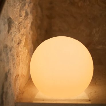 New Garden Buly 60 - boule lumineuse avec câble - Ø 60 x 55 cm - 7W LED inclus - citron vert translucide