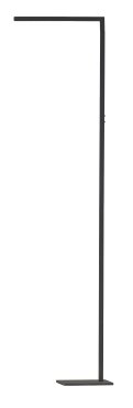 ETH Sem - lampe sur pied - 45 x 18 x 180 cm - LED dimmable 10W + 5W incl. - noir