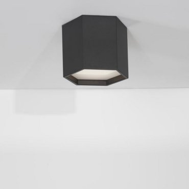 Nova Luce Samba - plafonnier - 25 x 20 cm - LED 10W inclus - noir sable