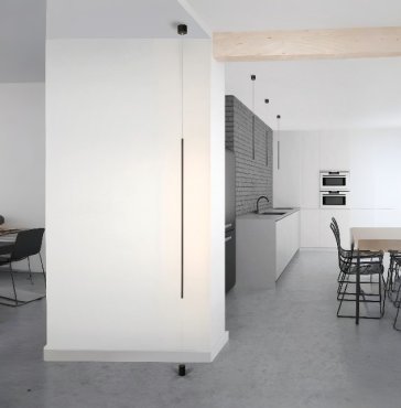 Nova Luce Elettra - lampe suspendue/support - Ø 7 x 300 cm - 20W LED inclus - noir sable