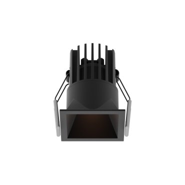 Nova Luce Bree - spot à encastrer - 56 x 56 mm, 50 x 50 mm à encastrer - 7W LED inclus - IP32 - noir