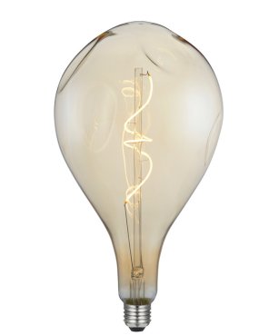 Daylight Italia Ampoule LED bombée - Ø 16,5 x 30 cm - E27 - 5W dimmable - 1800K - ambre