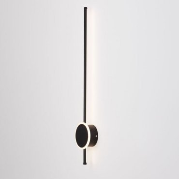 Nova Luce Clock - applique murale - 13,6 x 6,5 x 80 cm - 22W LED inclus - noir sable