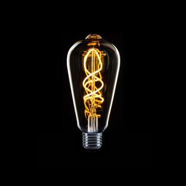 ETH Sensor LED Edison ST64 Spiral - E27 - 4W - transparent