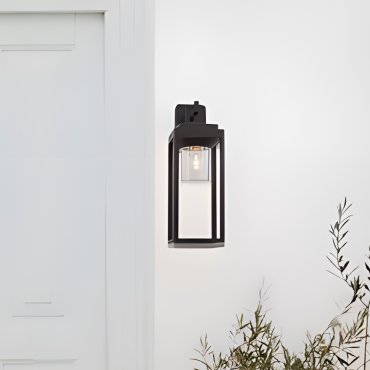Nova Luce Figo - applique murale extérieure - 14,5 x 43 x 20,5 cm - IP65 - anthracite foncé