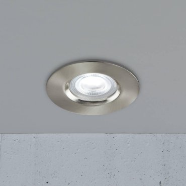 Nordlux Smart Don - spot encastré - éclairage intelligent - Ø 85 mm, Ø 72 mm encastré - 4,7W LED inclus - IP65 - nickel brossé