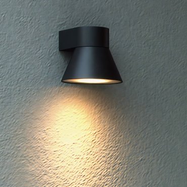 Nordlux Kyklop Cone - applique murale extérieure - Ø 15,6 x 13,9 cm - IP54 - noir