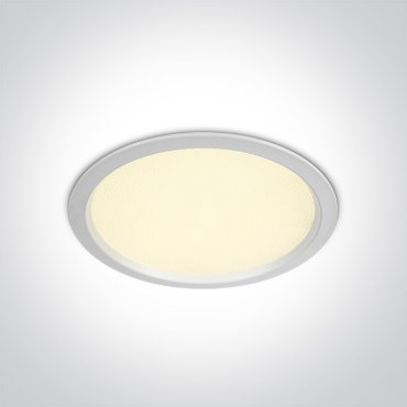 ONE Light Downlights Fixed LED - plafonnier encastré - Ø 220 mm, Ø 205 mm encastré - 30W LED inclus - IP44 - blanc