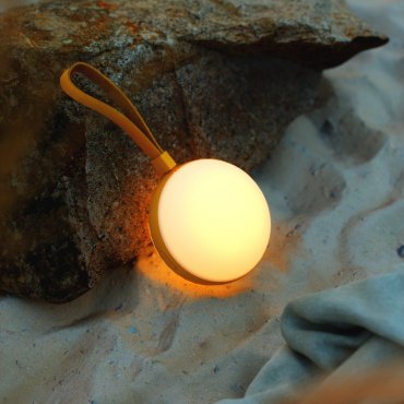 Nordlux Bring To-Go 12 - lampe portable avec batterie rechargeable - 12 x 26 x 9,3 cm - 1W LED inclus - IP54 - blanc et jaune