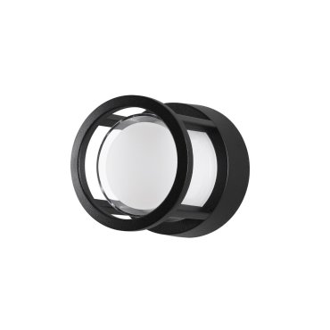 Nova Luce Agosto - applique d'extérieur - Ø 11 x 11 cm - 6W LED inclus - IP54 - noir