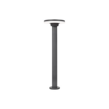 Nova Luce Suite - lampe de jardin - Ø 18 x 60 cm - 12W LED inclus - IP54 - gris foncé
